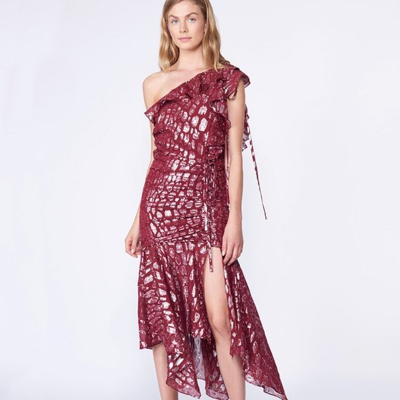 [VERONICA BEARD]  Leighton Dress Red  Dress NWT 4 - Picture 2 of 6